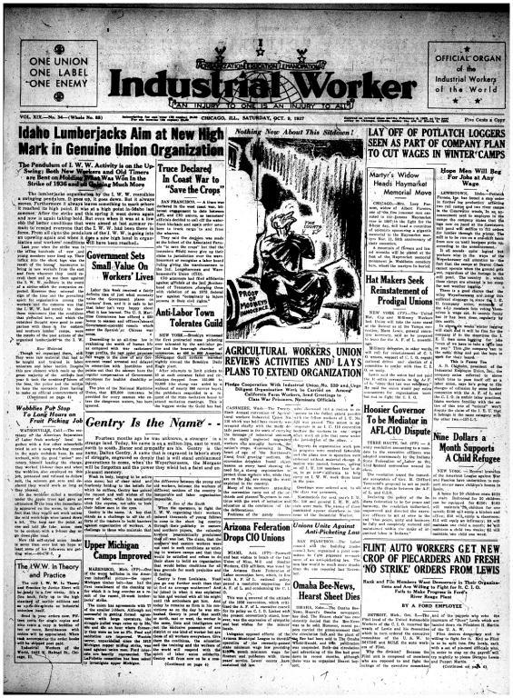 Industrial Worker (October 9, 1937)